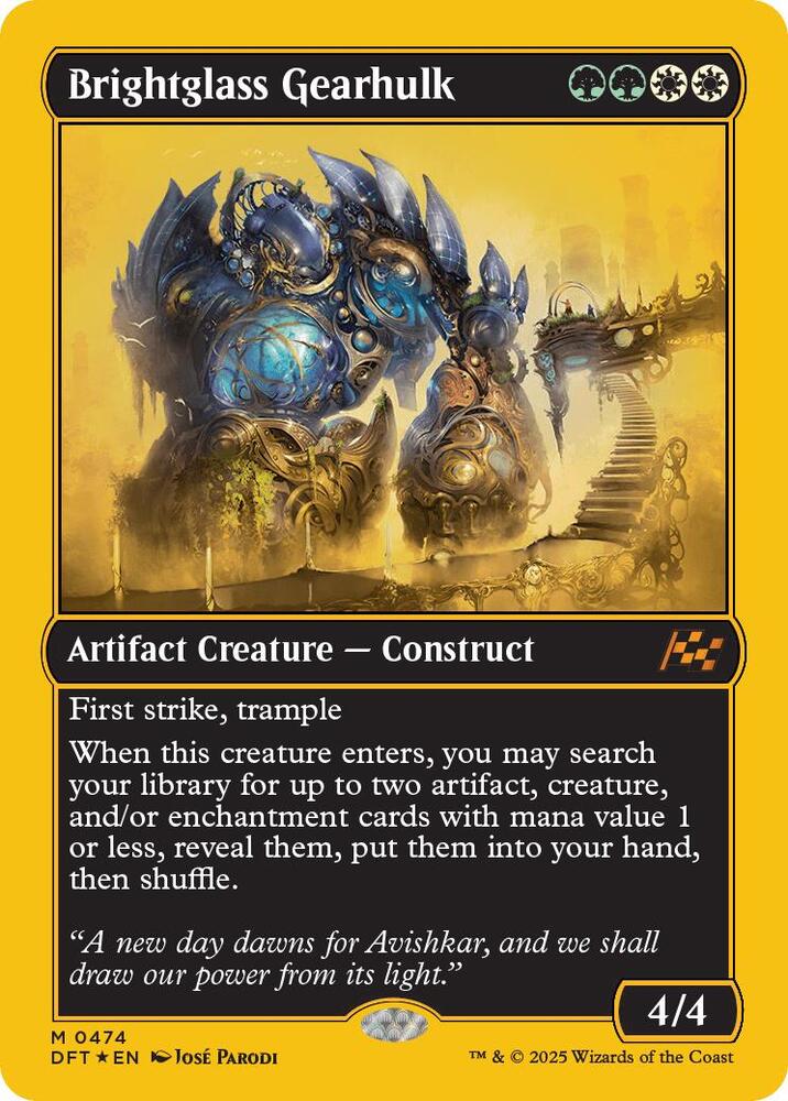 Brightglass Gearhulk First Place Foil (Aetherdrift)  - Foil | Good Games North