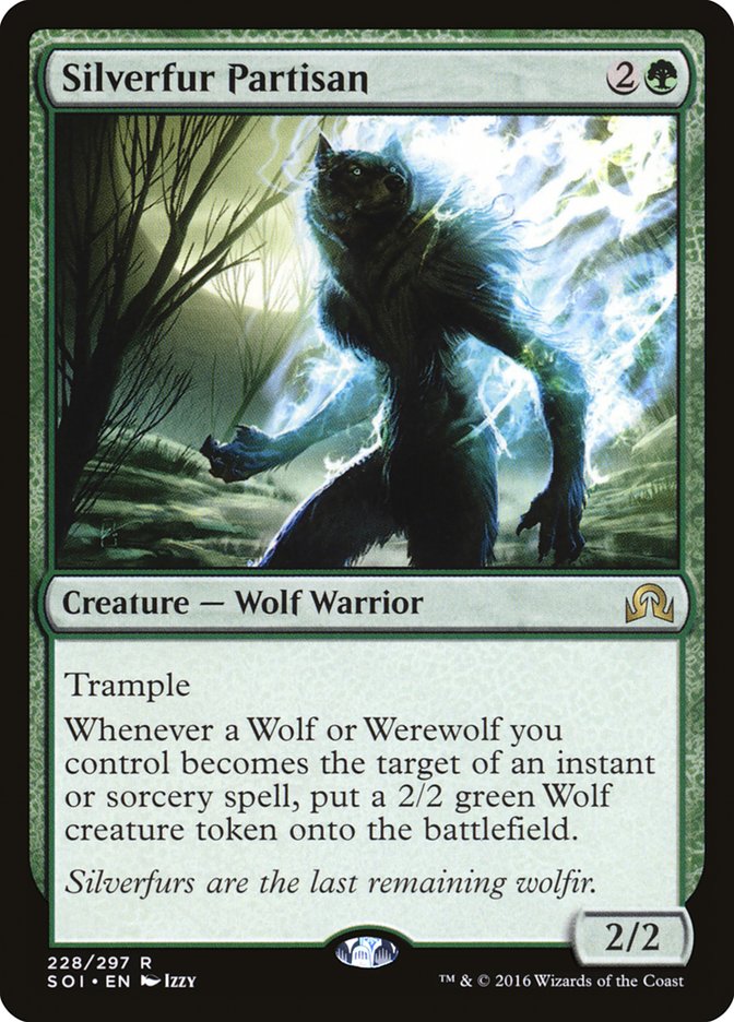 Silverfur Partisan 228/297 (Shadows over Innistrad)  | Good Games North