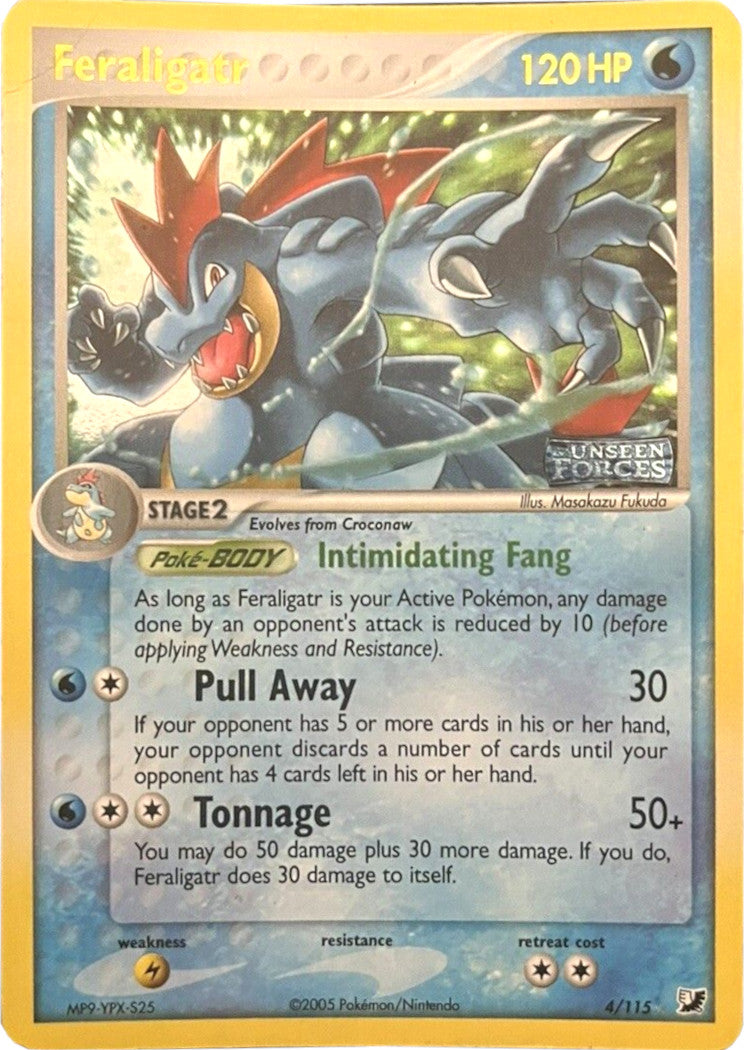 Feraligatr (4/115) (Stamped) [EX: Unseen Forces] | Good Games North