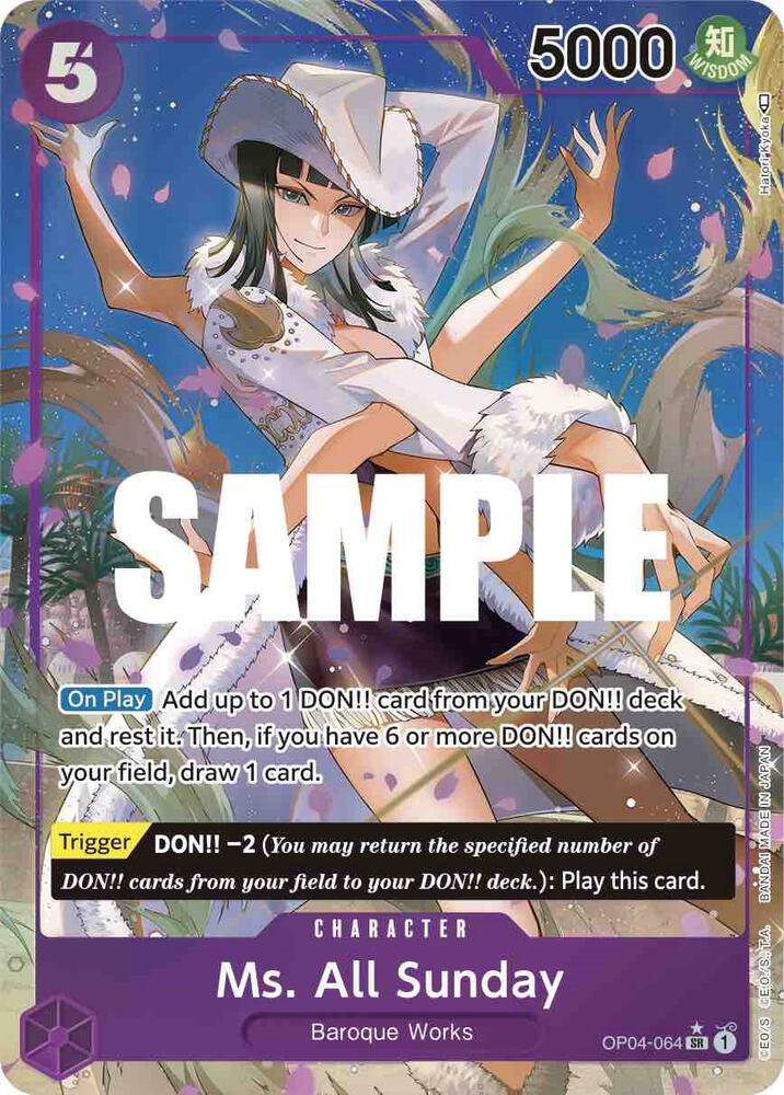 Ms. All Sunday OP04-064 (Kingdoms of Intrigue)  - Alternate Art Foil | Good Games North