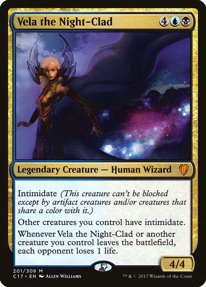Vela the Night-Clad 201/309 (Commander 2017)  | Good Games North