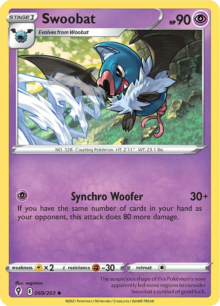 Swoobat (069/203) [Sword & Shield: Evolving Skies] | Good Games North