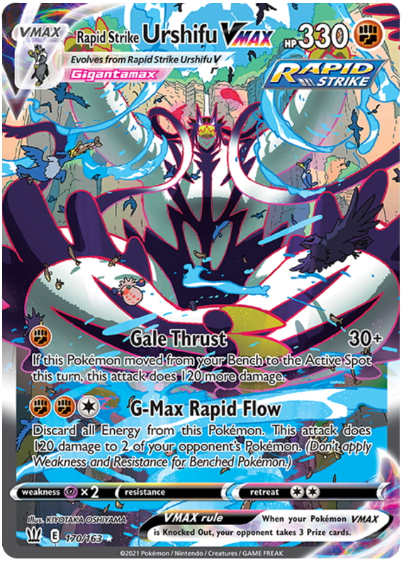 Rapid Strike Urshifu VMAX (170/163) [Sword & Shield: Battle Styles] | Good Games North