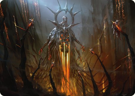Solphim, Mayhem Dominus Art Card [Phyrexia: All Will Be One Art Series] | Good Games North