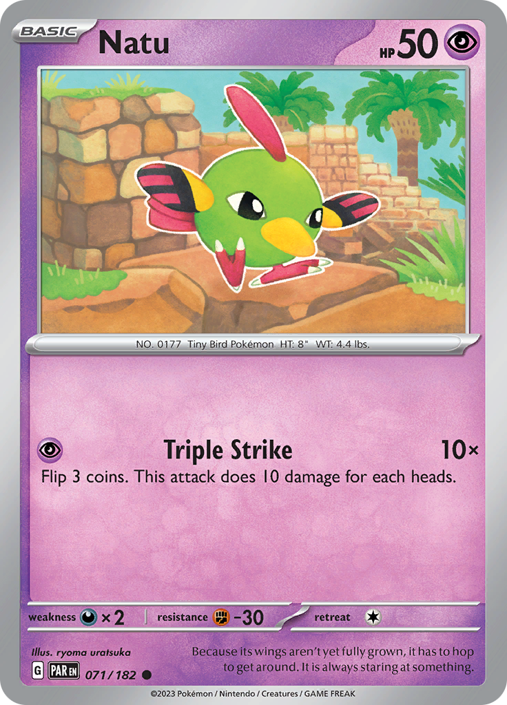 Natu (071/182) [Scarlet & Violet: Paradox Rift] | Good Games North