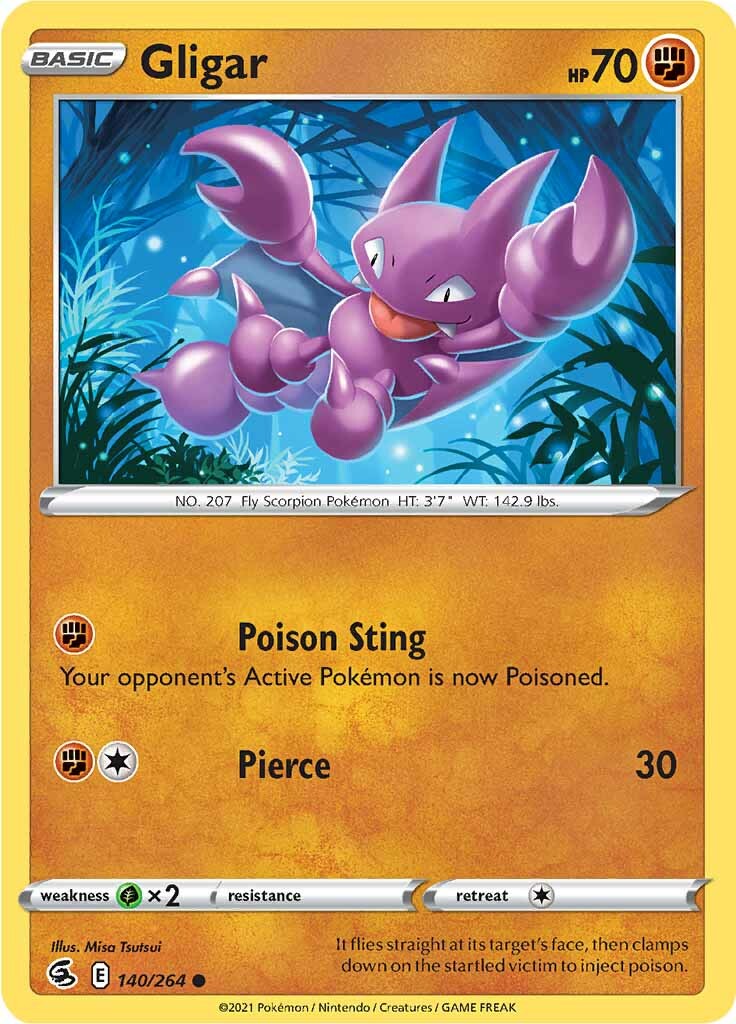 Gligar (140/264) [Sword & Shield: Fusion Strike] | Good Games North