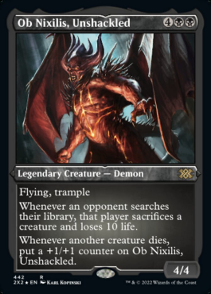 Ob Nixilis, Unshackled (Foil Etched) [Double Masters 2022] | Good Games North