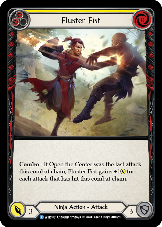 Fluster Fist (Yellow) [U-WTR087] (Welcome to Rathe Unlimited)  Unlimited Rainbow Foil | Good Games North