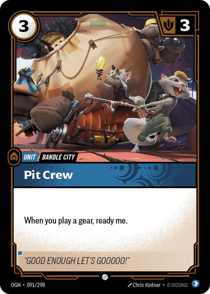 Pit Crew (Origins)  | Good Games North