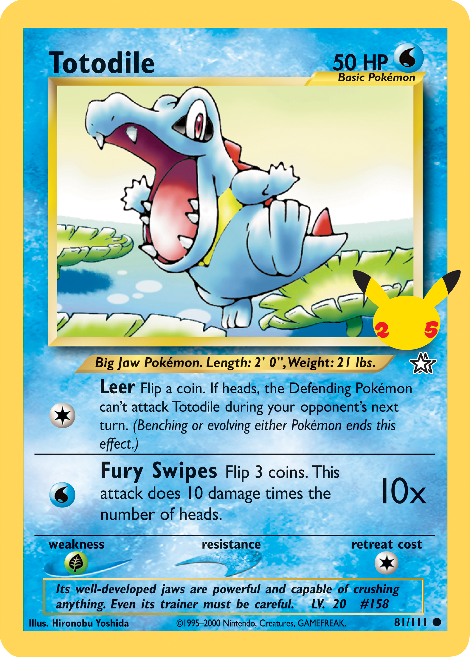 Totodile (81/111) (Jumbo Card) [First Partner Pack] | Good Games North
