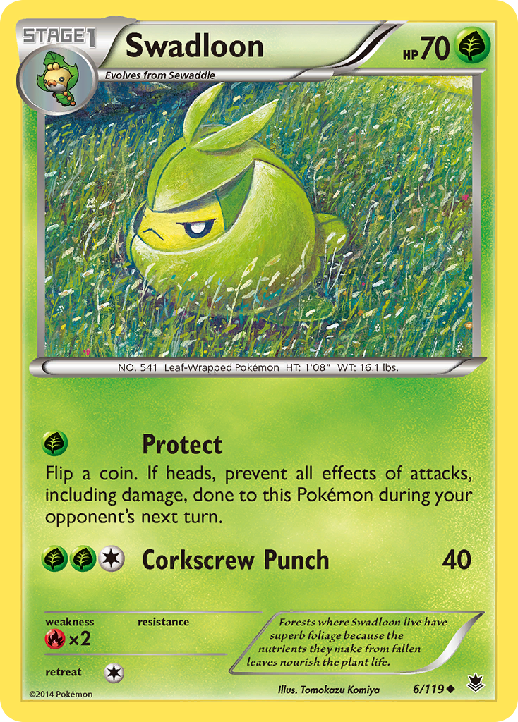 Swadloon (6/119) [XY: Phantom Forces] | Good Games North