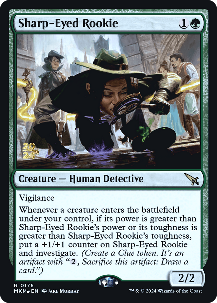 Sharp-Eyed Rookie [Murders at Karlov Manor Prerelease Promos] | Good Games North