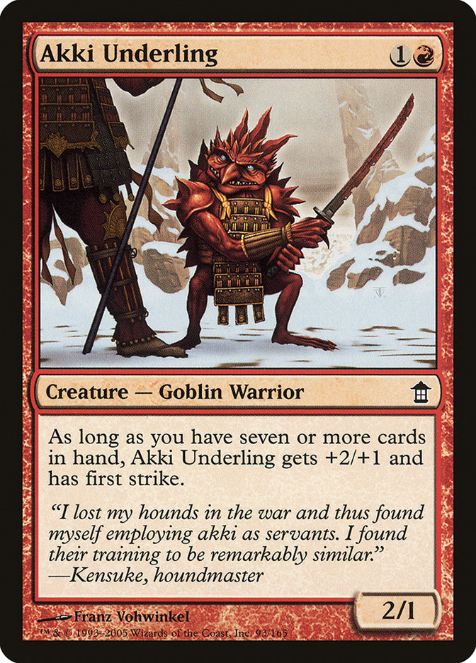 Akki Underling [Saviors of Kamigawa] | Good Games North