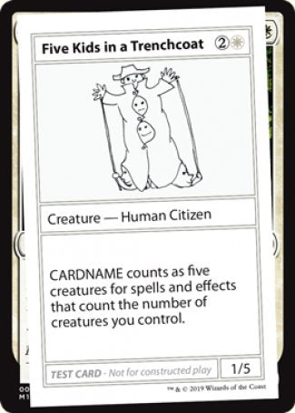Five Kids in a Trenchcoat (2021 Edition) [Mystery Booster Playtest Cards] | Good Games North