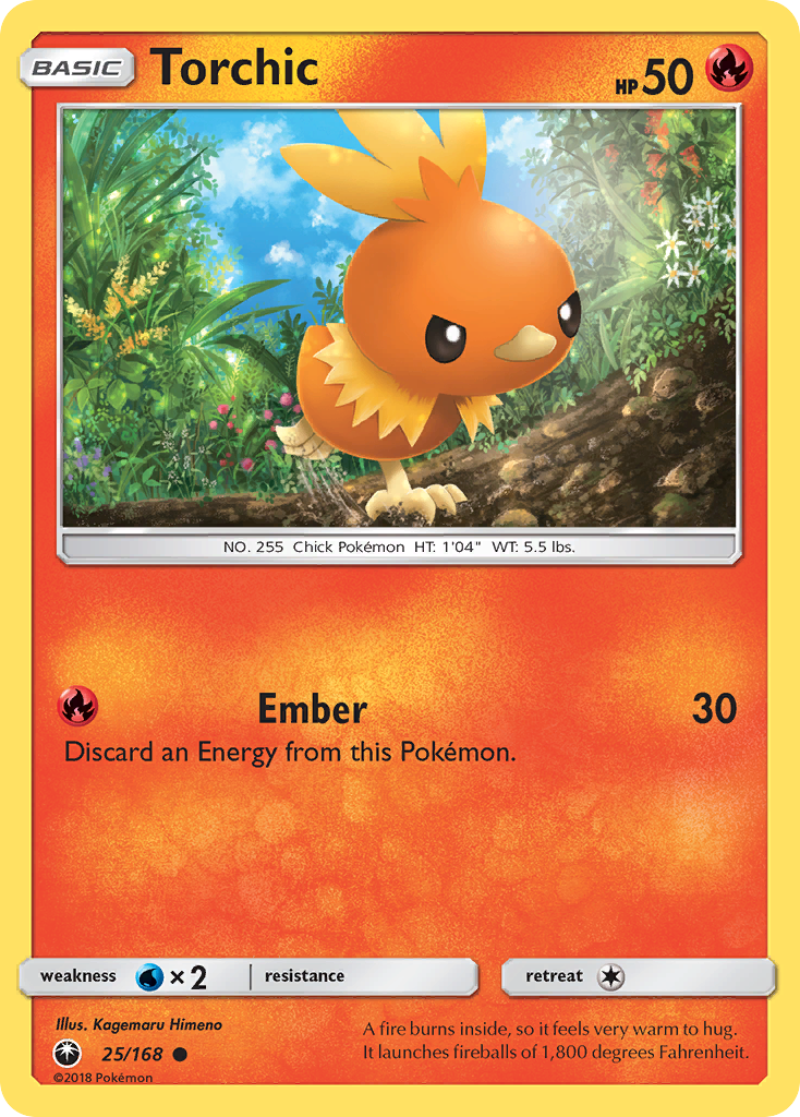 Torchic (25/168) [Sun & Moon: Celestial Storm] | Good Games North