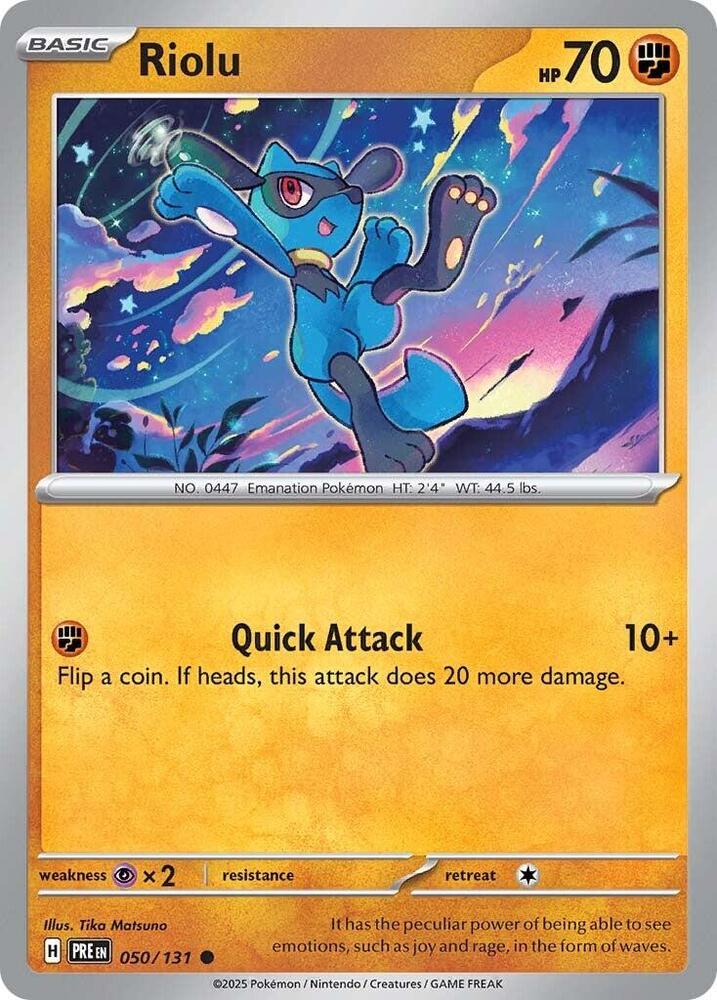 Riolu (050/131) [Scarlet & Violet: Prismatic Evolutions] | Good Games North