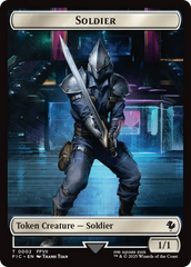 Soldier // Rebel Double-Sided Token [FINAL FANTASY Commander Tokens] | Good Games North