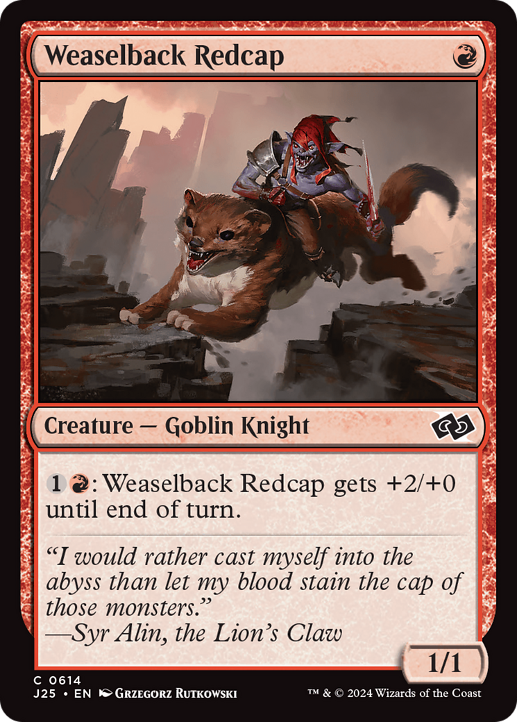 Weaselback Redcap [Foundations Jumpstart] | Good Games North