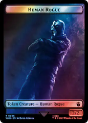 Human Rogue // Cyberman Double-Sided Token (Surge Foil) [Doctor Who Tokens] | Good Games North