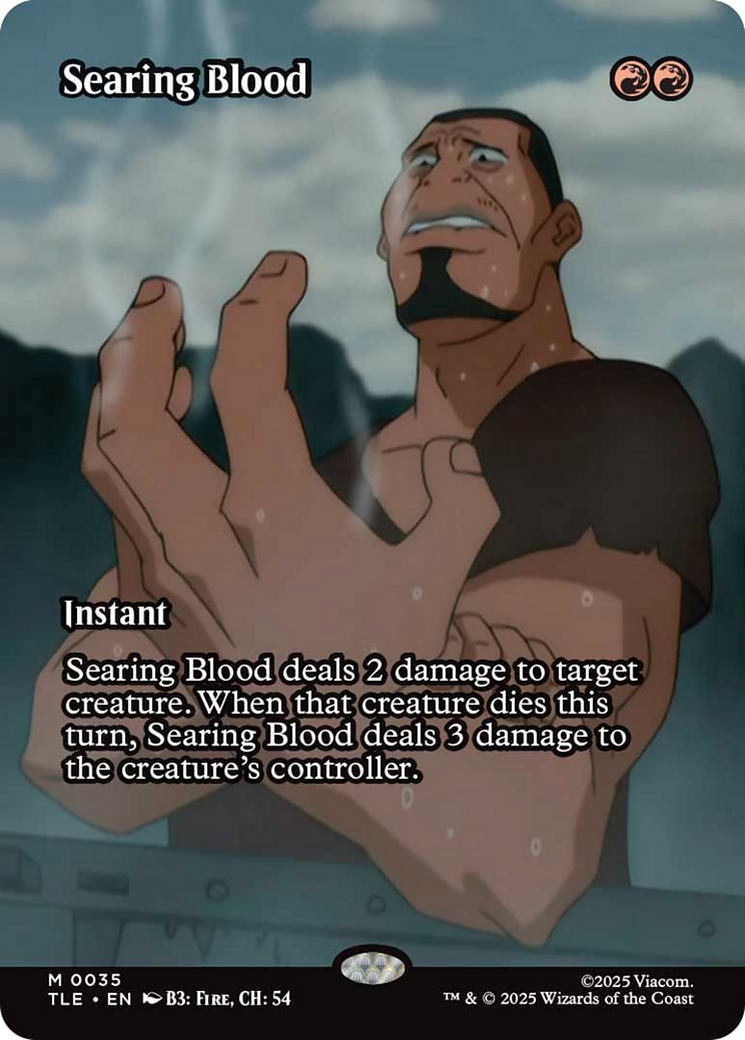 Searing Blood (Borderless) [Avatar: The Last Airbender: Eternal-Legal] | Good Games North