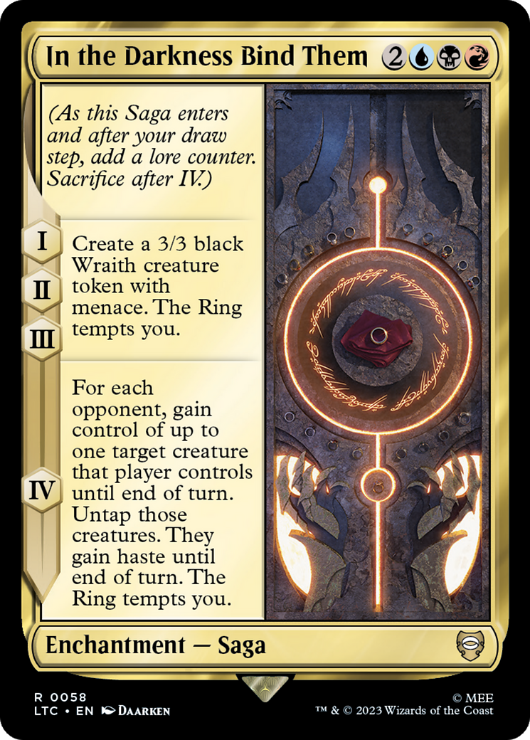 In the Darkness Bind Them [The Lord of the Rings: Tales of Middle-Earth Commander] | Good Games North
