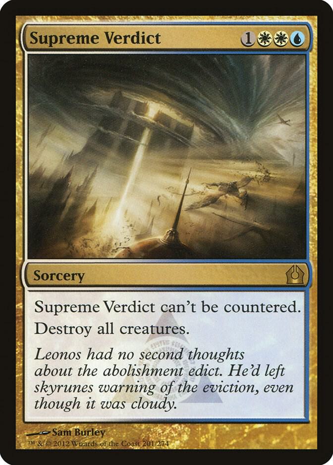 Supreme Verdict 201 (Return to Ravnica)  - Foil | Good Games North