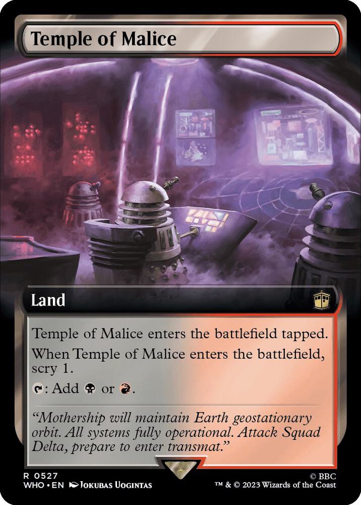Temple of Malice 527/331 (Universes Beyond: Doctor Who)  - Extended Art | Good Games North