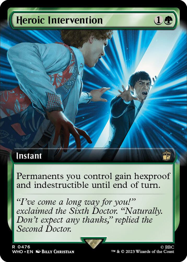 Heroic Intervention Extended Art (Universes Beyond: Doctor Who)  - undefined | Good Games North