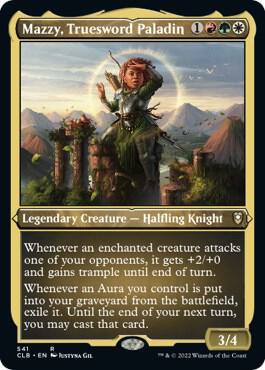 Mazzy Truesword Paladin Foil Etched 541 (Commander Legends: Battle for Baldur's Gate)  - Foil | Good Games North