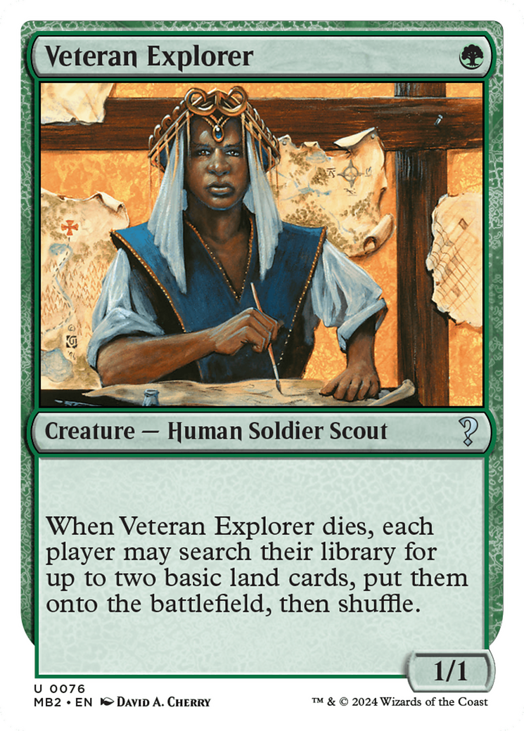 Veteran Explorer (White Border) [Mystery Booster 2] | Good Games North