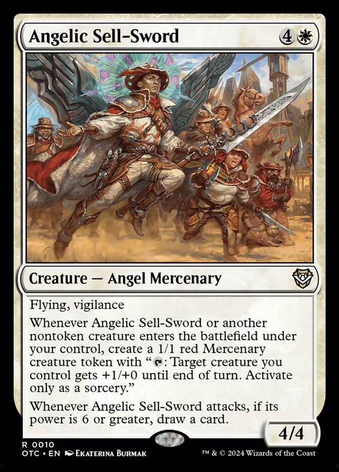 Angelic Sell-Sword 10/342 (Commander: Outlaws of Thunder Junction)  | Good Games North