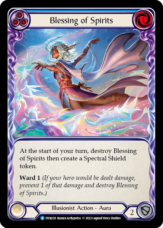Blessing of Spirits (Blue) [DYN220] (Dynasty) | Good Games North