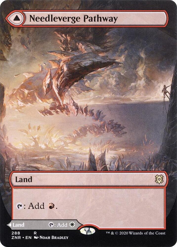 Needleverge Pathway // Pillarverge Pathway 288 (Zendikar Rising)  - Extended Art Foil | Good Games North