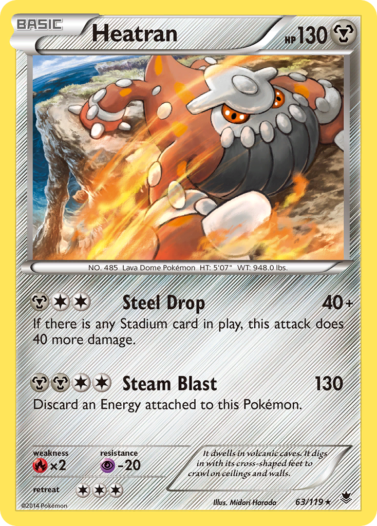 Heatran (63/119) [XY: Phantom Forces] | Good Games North