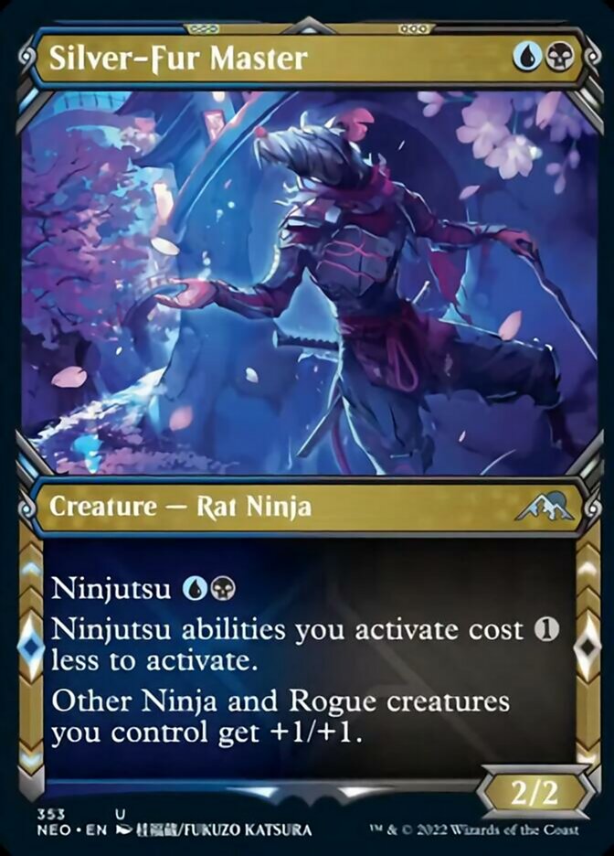 Silver-Fur Master (Showcase Ninja) [Kamigawa: Neon Dynasty] | Good Games North