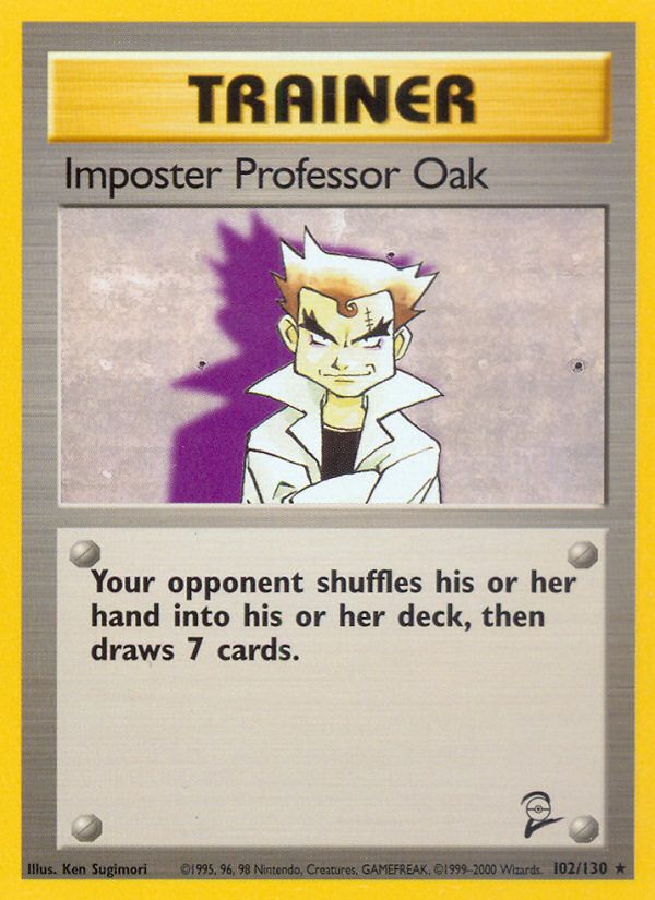 Imposter Professor Oak (102/130) [Base Set 2] | Good Games North