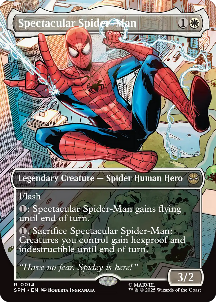Spectacular Spider-Man (Borderless) [Marvel's Spider-Man Prerelease Promos] | Good Games North