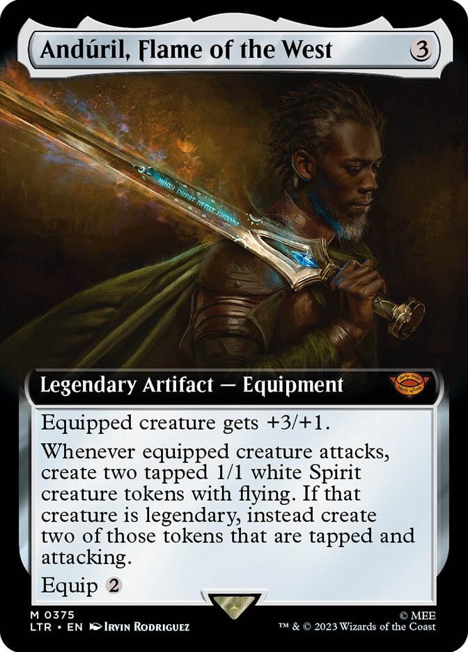 Andúril, Flame of the West 375 (Universes Beyond: The Lord of the Rings: Tales of Middle-earth)  - Extended Art | Good Games North