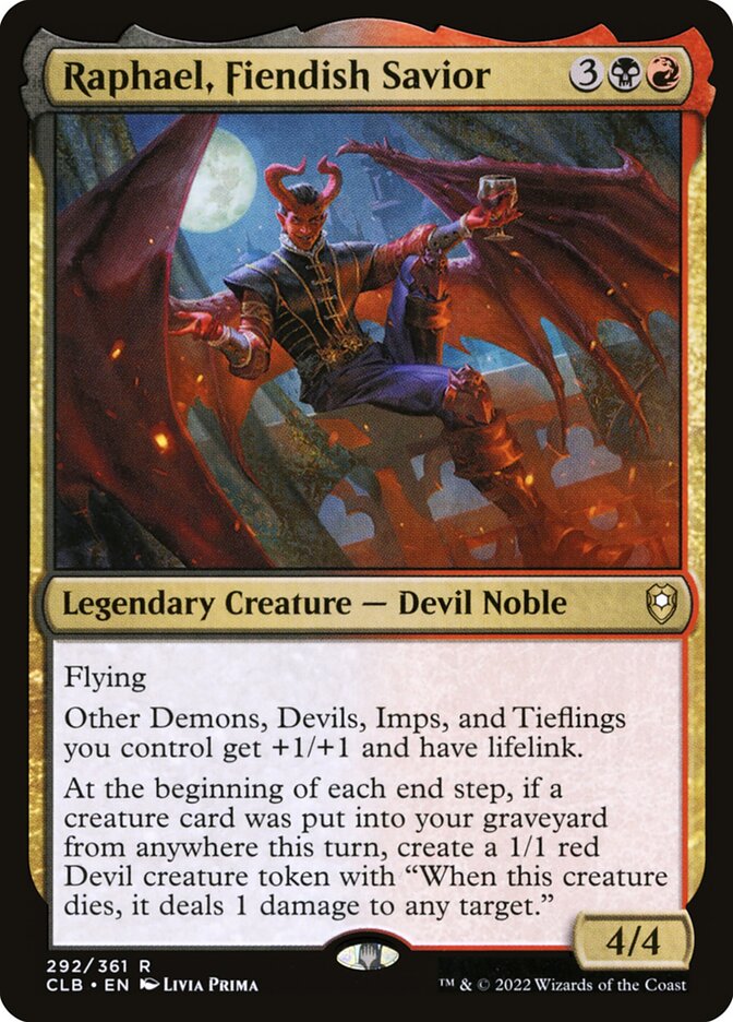 Raphael, Fiendish Savior (Commander Legends: Battle for Baldur's Gate)  - Foil | Good Games North