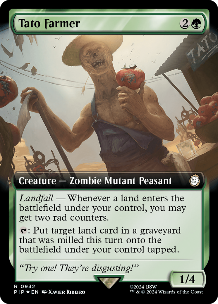 Tato Farmer (Extended Art) (Surge Foil) [Fallout] | Good Games North