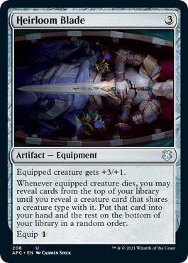Heirloom Blade (Commander: Adventures in the Forgotten Realms)  | Good Games North