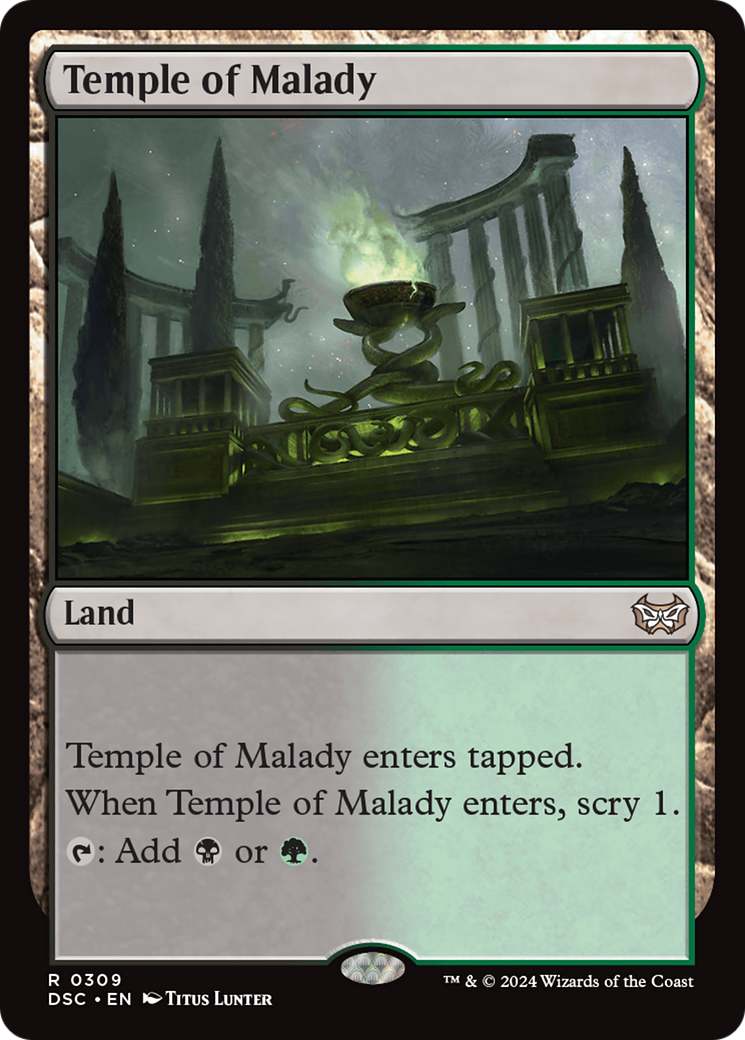 Temple of Malady [Duskmourn: House of Horror Commander] | Good Games North