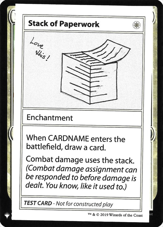 Stack of Paperwork [Mystery Booster Playtest Cards] | Good Games North