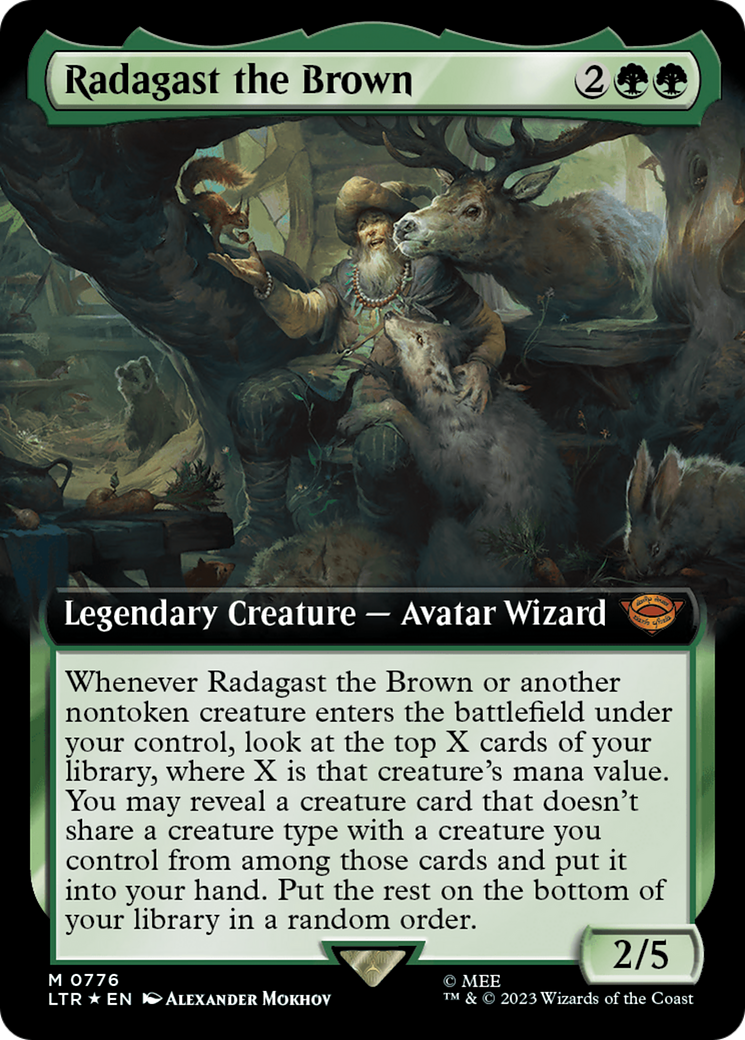 Radagast the Brown (Extended Art) (Surge Foil) [The Lord of the Rings: Tales of Middle-Earth] | Good Games North