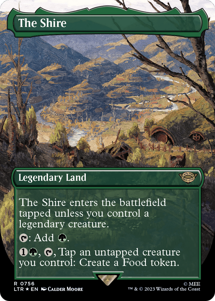 The Shire (Borderless) (Surge Foil) [The Lord of the Rings: Tales of Middle-Earth] | Good Games North