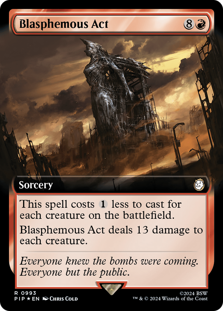 Blasphemous Act (Extended Art) (Surge Foil) [Fallout] | Good Games North