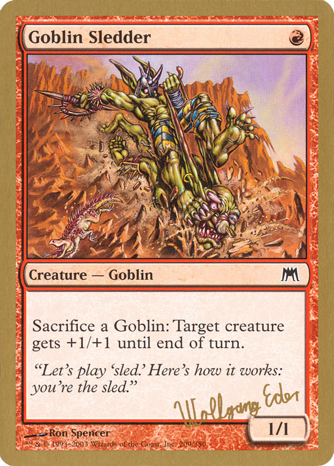 Goblin Sledder (Wolfgang Eder) [World Championship Decks 2003] | Good Games North