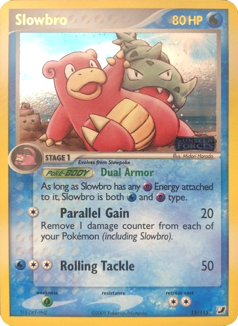 Slowbro (13/115) (Stamped) [EX: Unseen Forces] | Good Games North