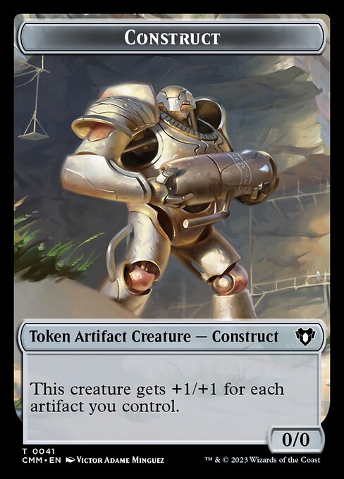 Elemental (0026) // Construct (0041) Double-Sided Token [Commander Masters Tokens] | Good Games North
