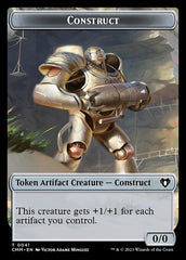 Elemental (0026) // Construct (0041) Double-Sided Token [Commander Masters Tokens] | Good Games North
